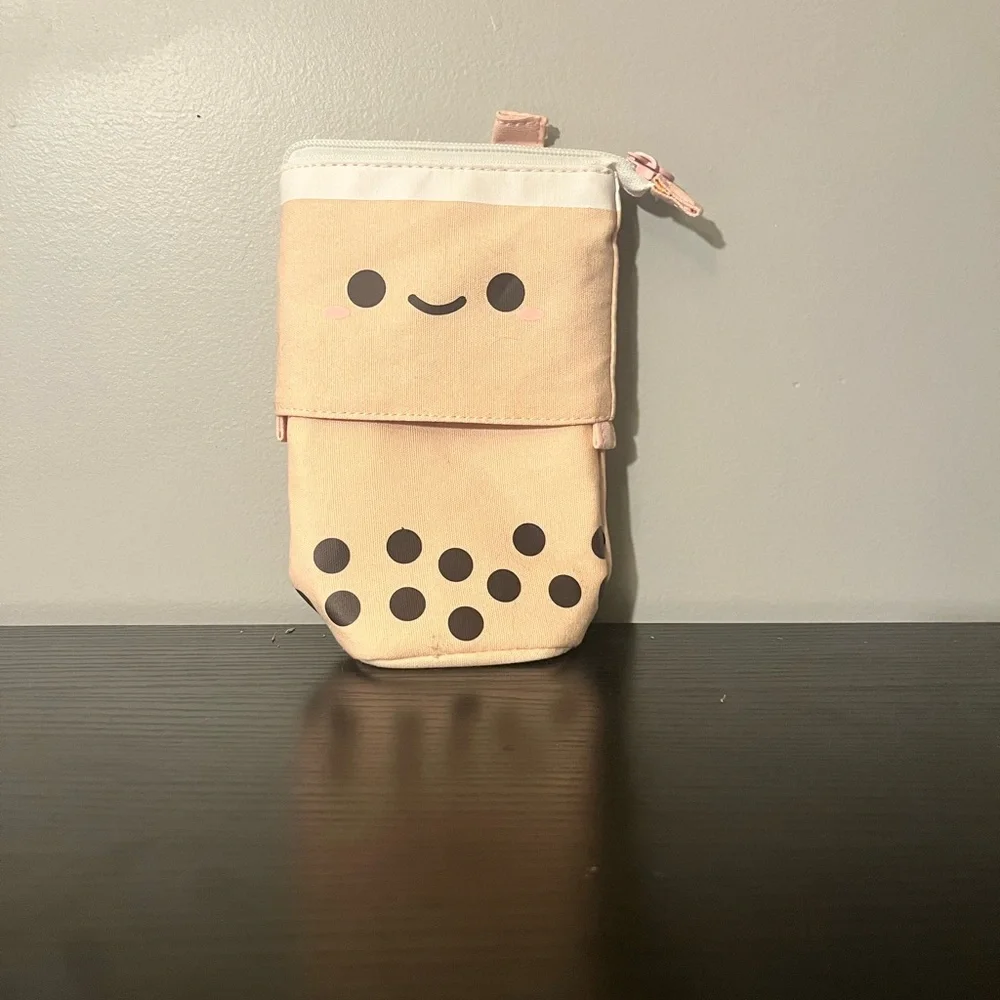 Cute Boba Tea Pencil Pouch